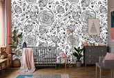 Floral Botanical Wallpaper from Coloritto, featuring vibrant floral patterns for a fresh and natural look. Coloritto, Naperville